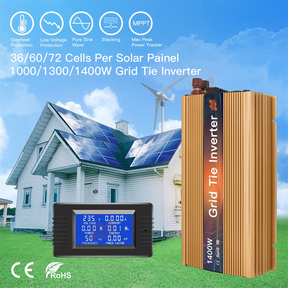 1000-1400W Şebeke Bağlantılı M - Grid Tie Micro Inverter incelemesi ve fiyatı