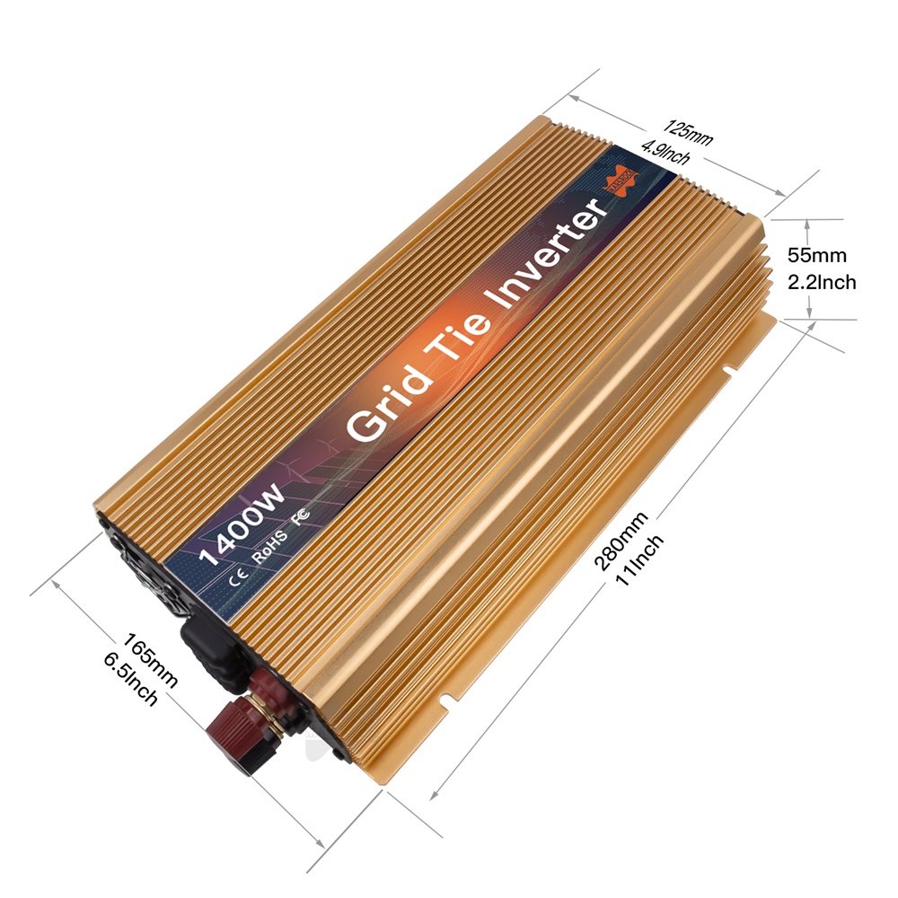 1000-1400W Şebeke Bağlantılı M - Grid Tie Micro Inverter incelemesi ve fiyatı
