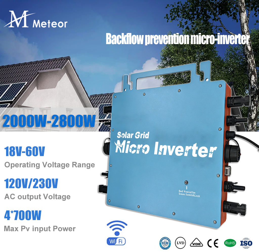 2800W 2400W 2000W Geri Akış Ön - Grid Tie Micro Inverter incelemesi ve fiyatı