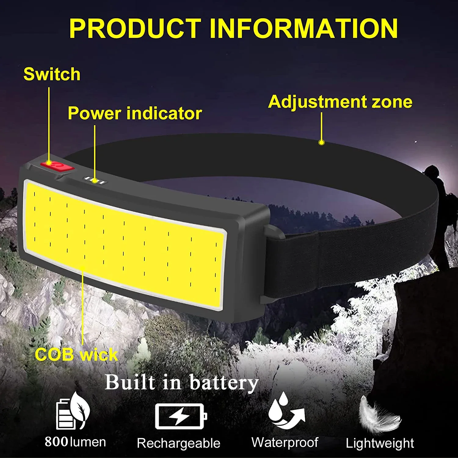 COB Taşınabilir LED Farlar Dış - Renewable Energy Battery incelemesi ve fiyatı